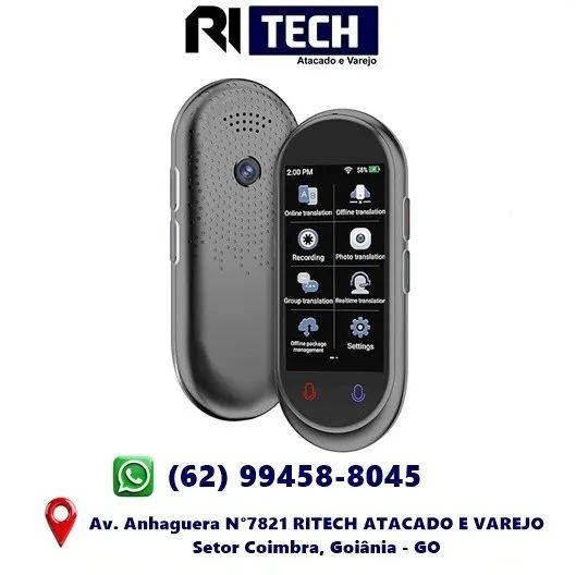 Gravador de Voz Tradutor AI Translator Tradução Online Portátil
