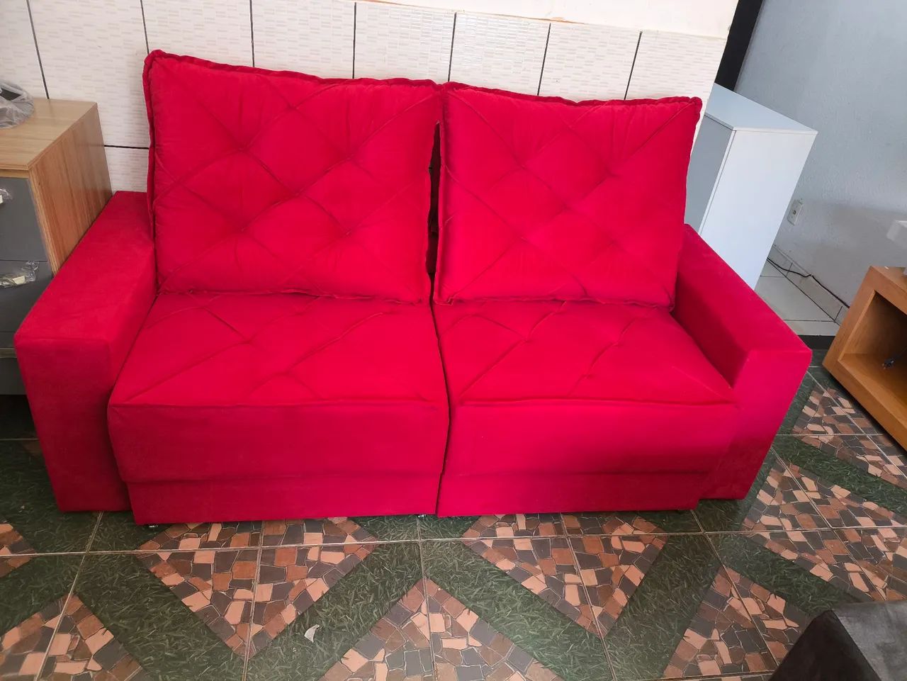Sofá retrátil e reclinável novo  - Foto 3