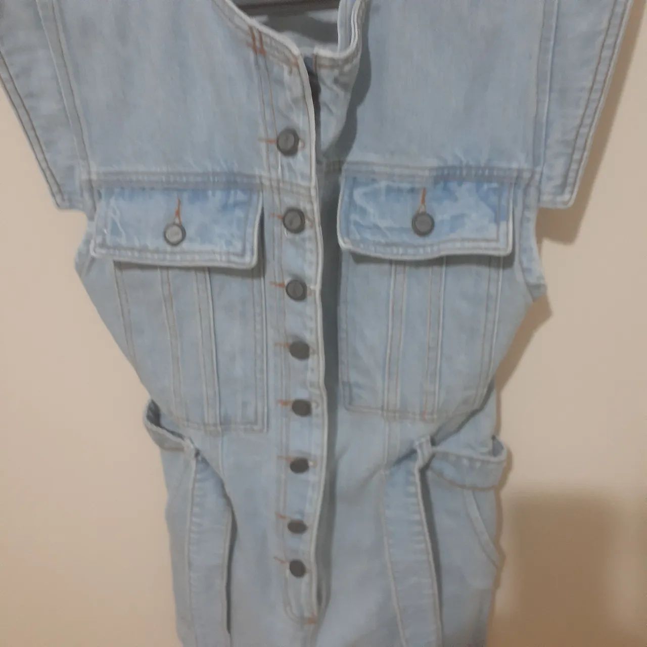 Macacão Jeans Curto Feminino Liritty - Foto 5