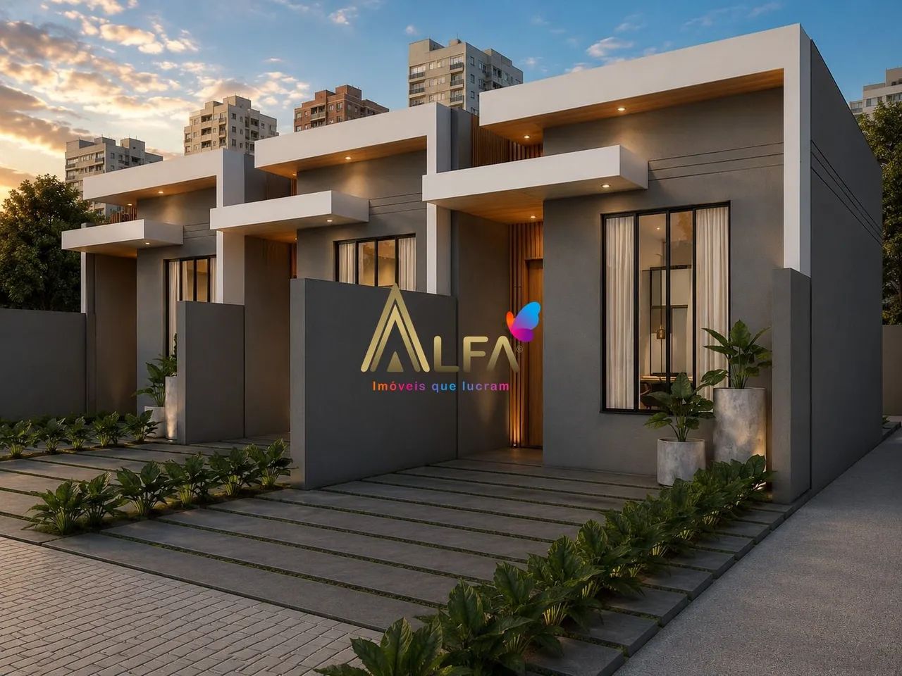 Casa moderna e com excelente padrão de acabamento com 1 suite mais 2 dormitórios - Foto 2