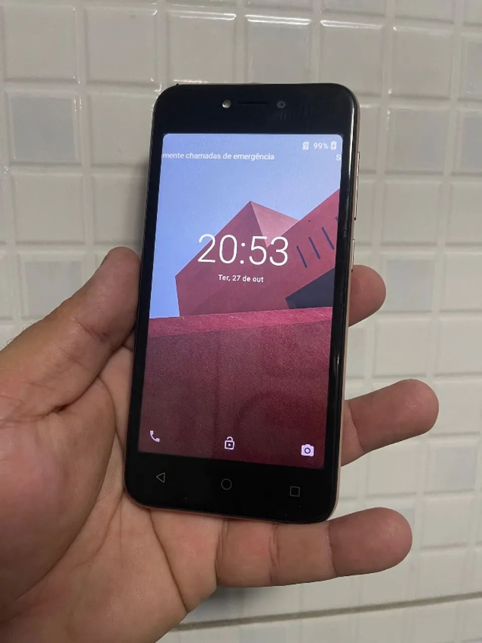 Smartphone Multilaser E Lite Dourado com 32GB, 4 de RAM, Tela 4?, Android 8.1, Dual Chip,  - Foto 5