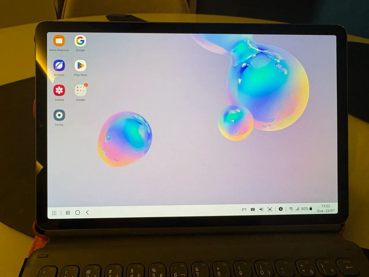 Tablet Samsung S6 com teclado e caneta - Foto 3