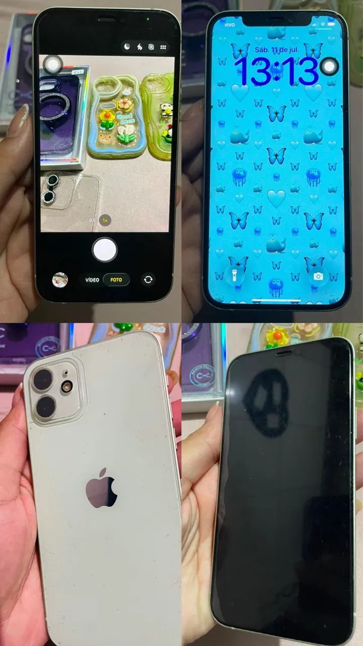iPhone 12 128GB Impecável + 3 Capas e Películas - Foto 2