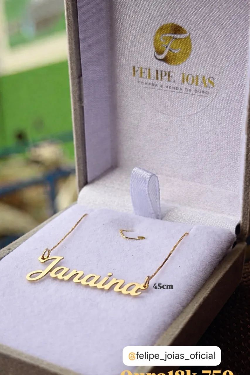 COLAR PERSONALIZADO OURO18k/750 - Foto 4