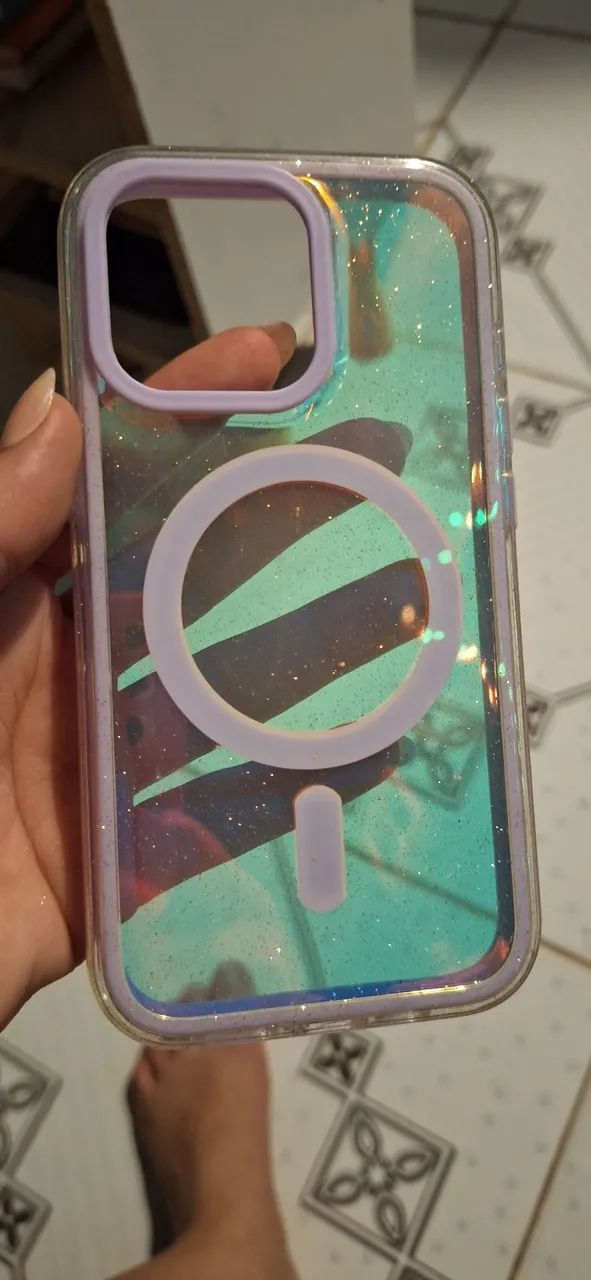 Capinha para IPhone 13 Pro colorido  - Foto 3