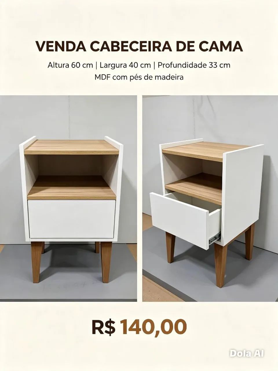 Móvel cabeceira de cama 