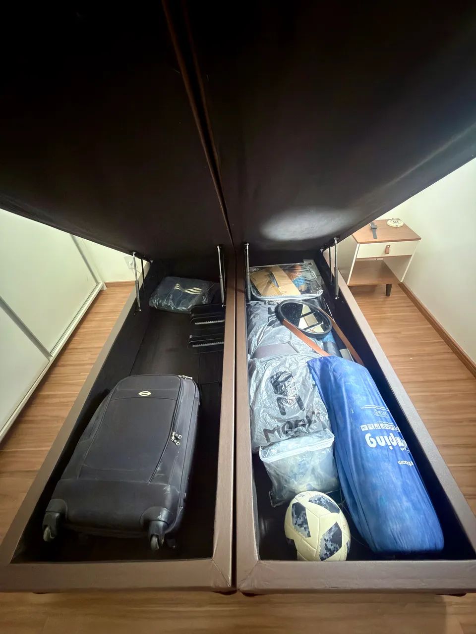 ? CAMA BOX BAÚ CASAL + COLCHÃO ORTOBOM AIRTECH - Foto 3