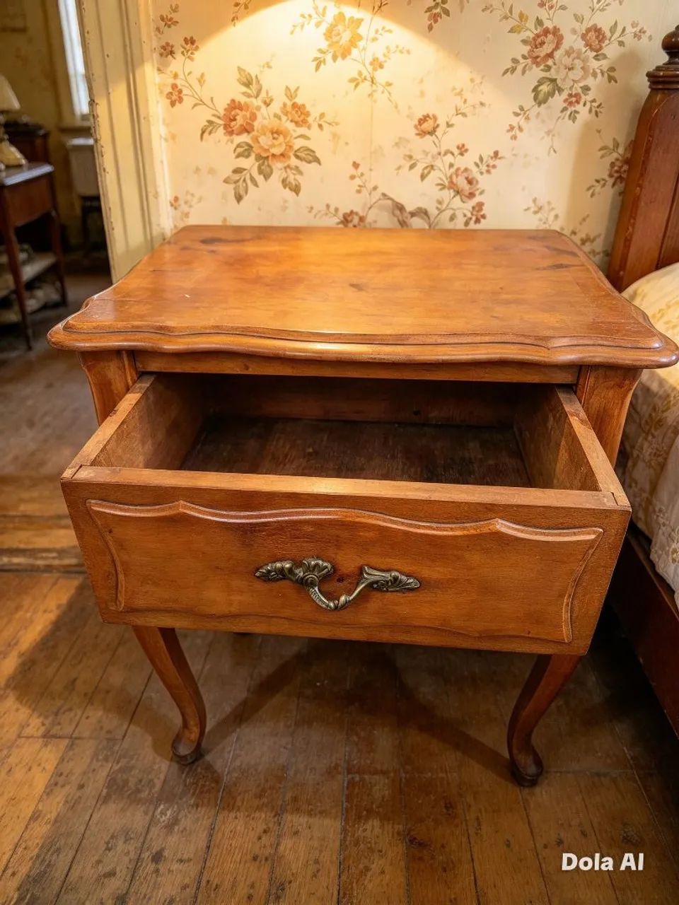 Mesa de cabeceira antiga 
