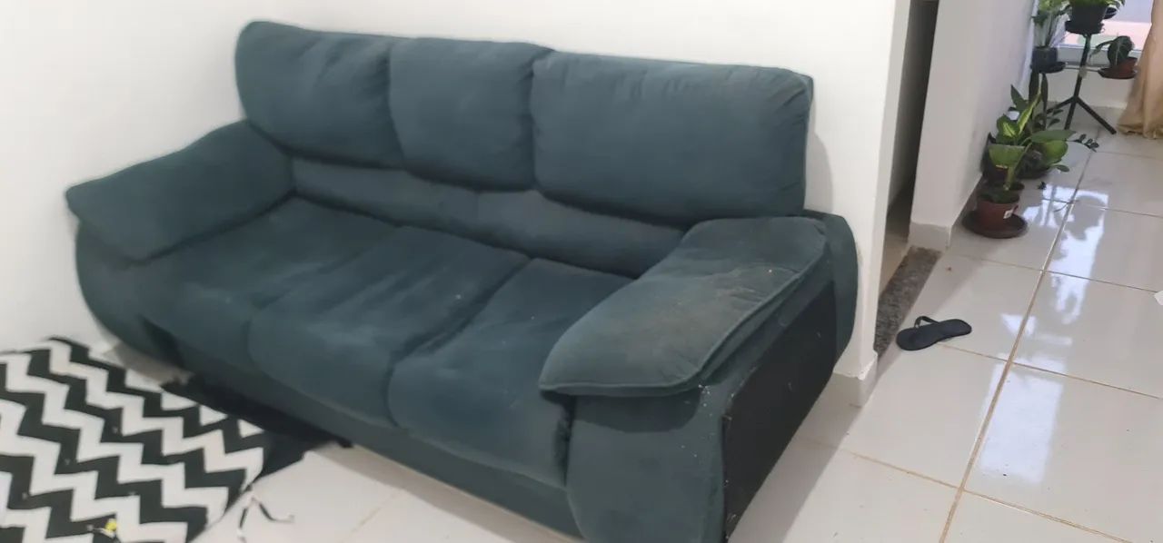Vendo sofá usado 3 lugares  - Foto 3