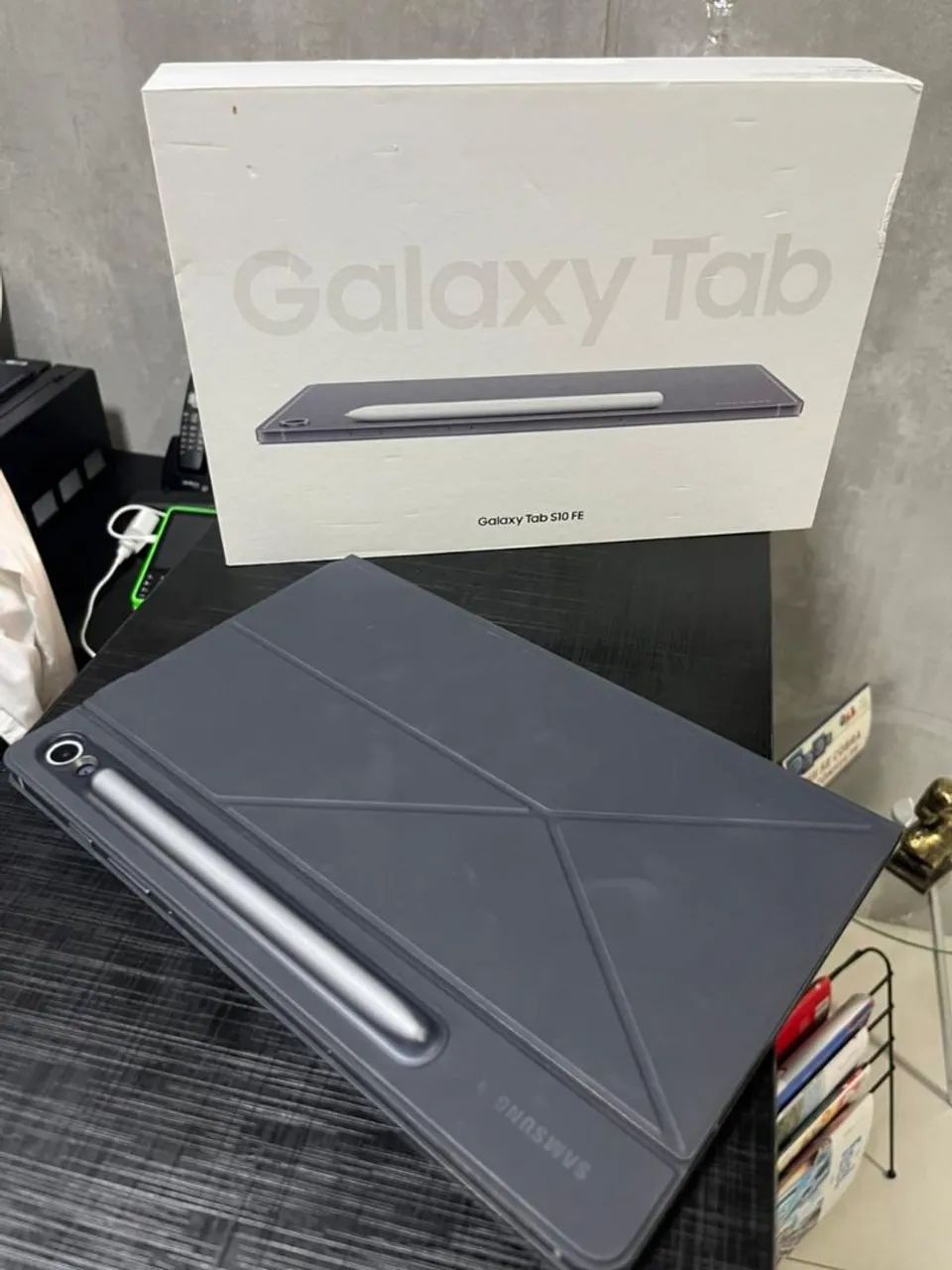 Galaxy Tab S10 FE 128GB Cinza + S Pen - Seminovo - Foto 5