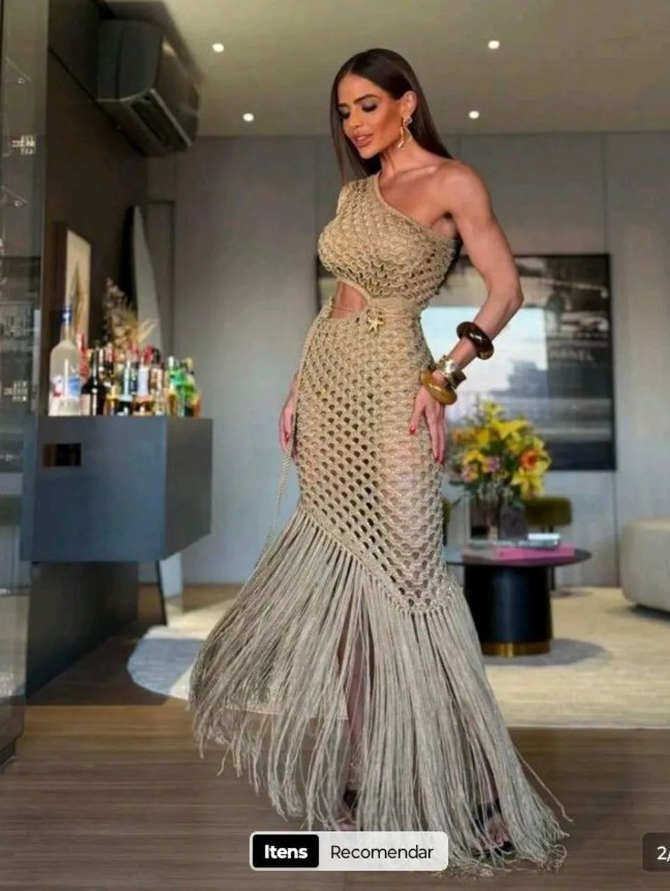 Vendo vestido em crochê Premium  - Foto 3