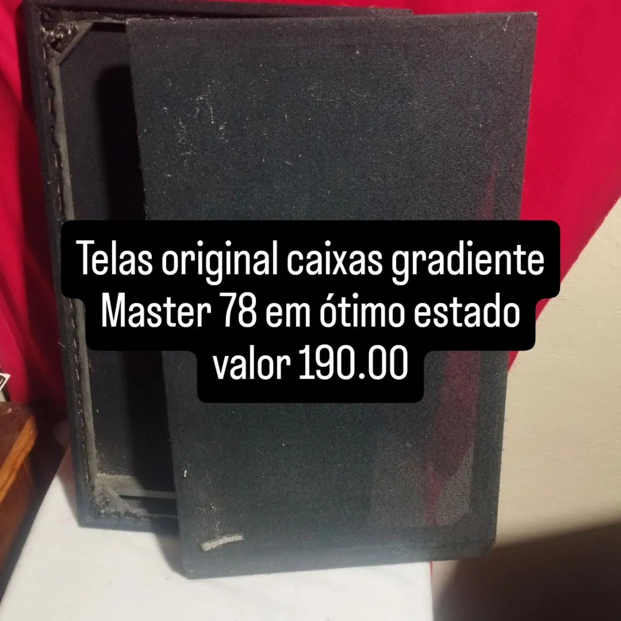 Telas caixa Master 78 original o par - Foto 2
