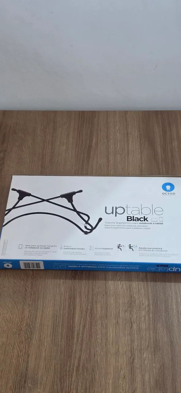 Suporte Ergonômico para Notebook Octoo Uptable Black (Com Caixa) - Foto 2