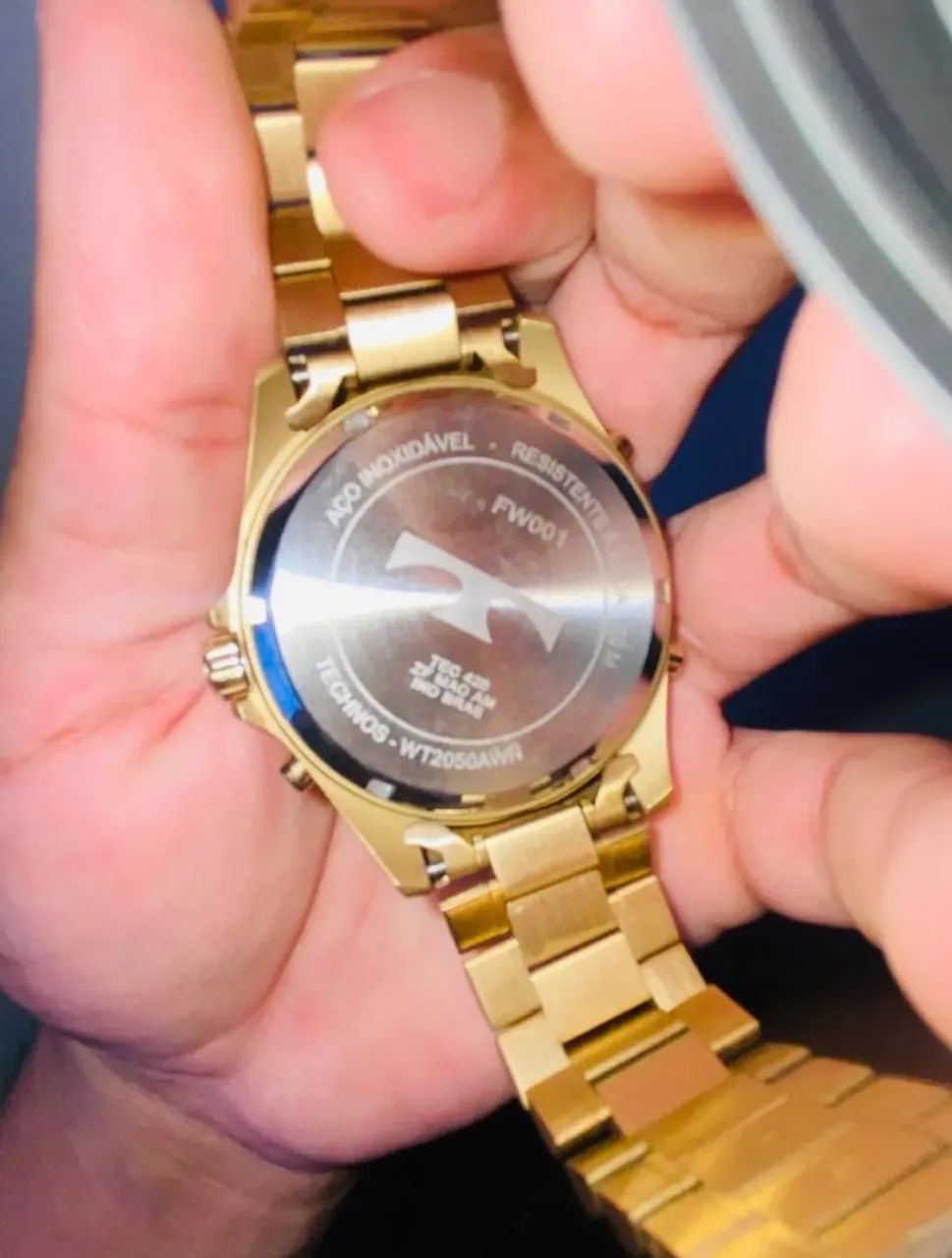 Relógio dourado TECHNOS  - Foto 4