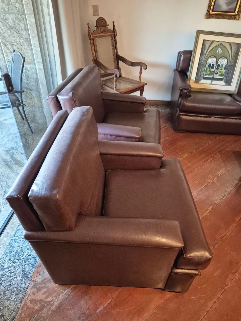 4 poltronas em couro legítimo  - Foto 5