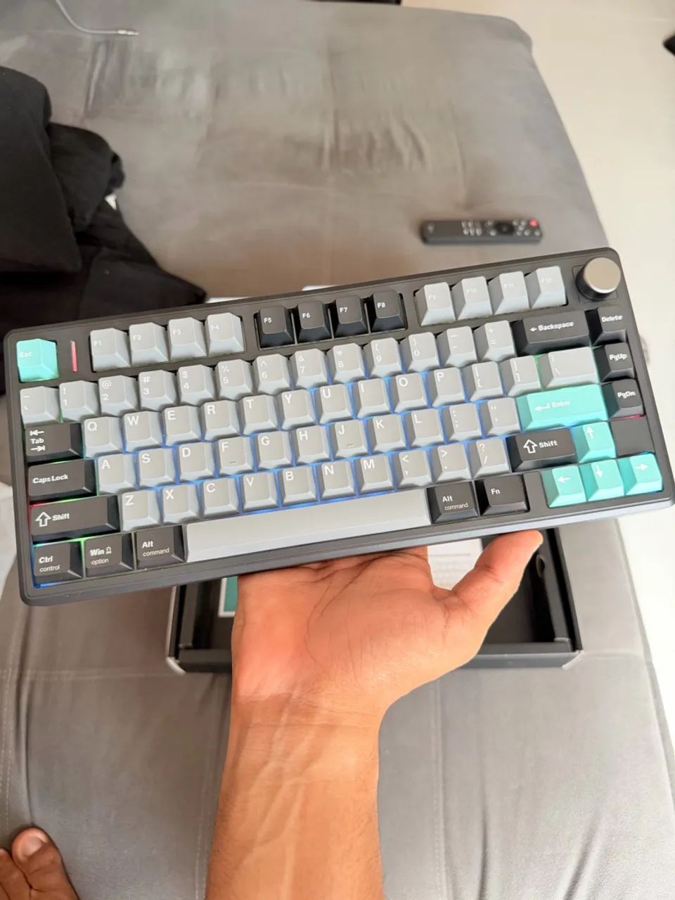 Teclado mecânico Epomaker TH80 V2 - Zero!