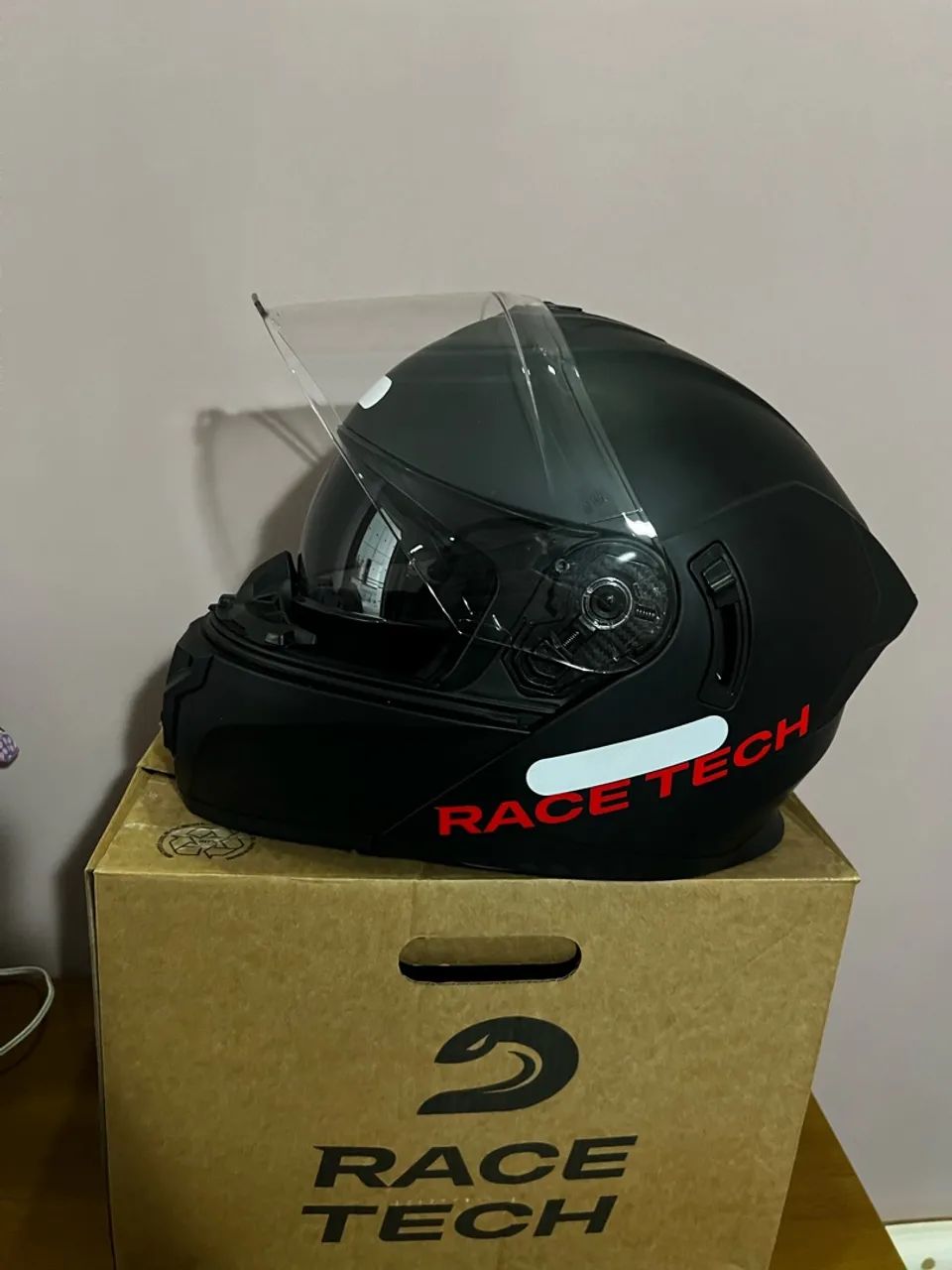 CAPACETE RACE TECH ARTICULADO  - Foto 5
