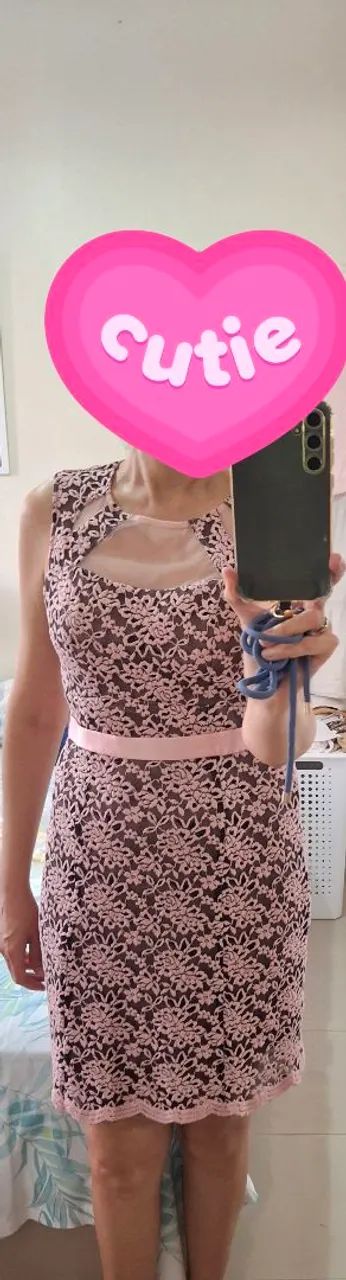Vendo vestido de festa cor rosa 