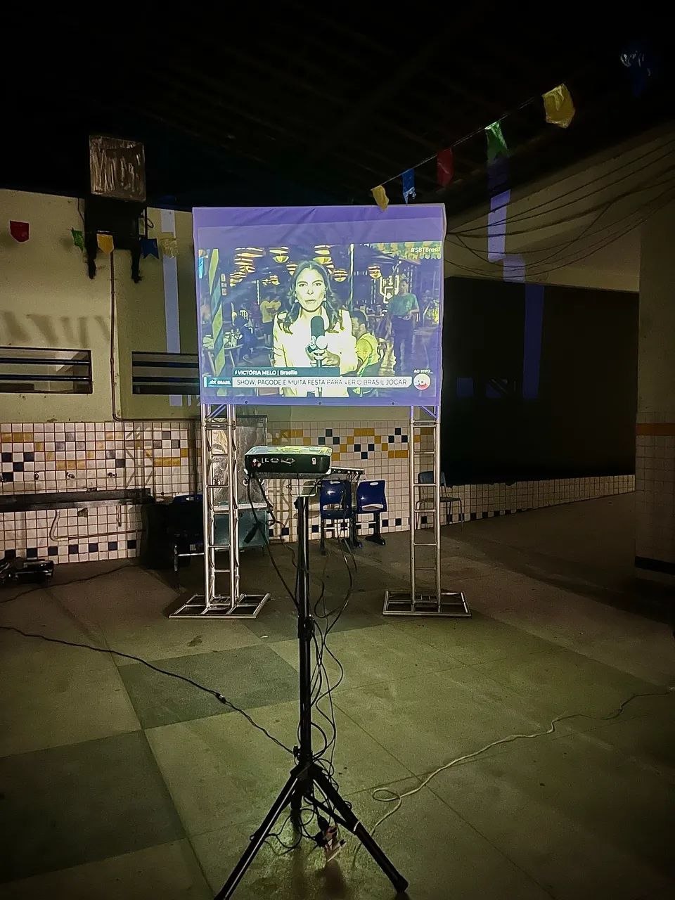 Telão, projetor e Som para Jogos!!