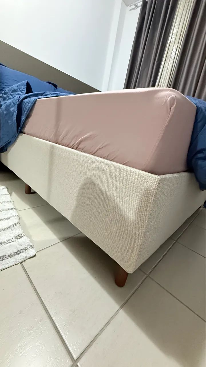 Cama Box Império E Colchão D40  1,38 x 1,88 x 25 - Foto 2