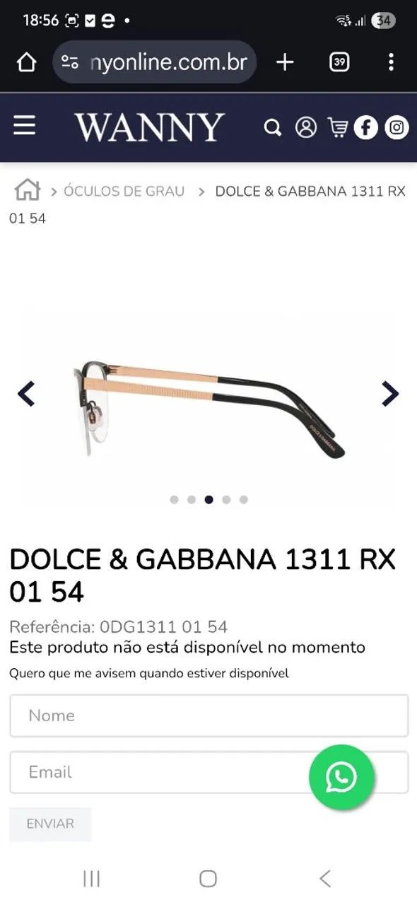 Óculos Dolce Gabbana original feminino - Foto 5