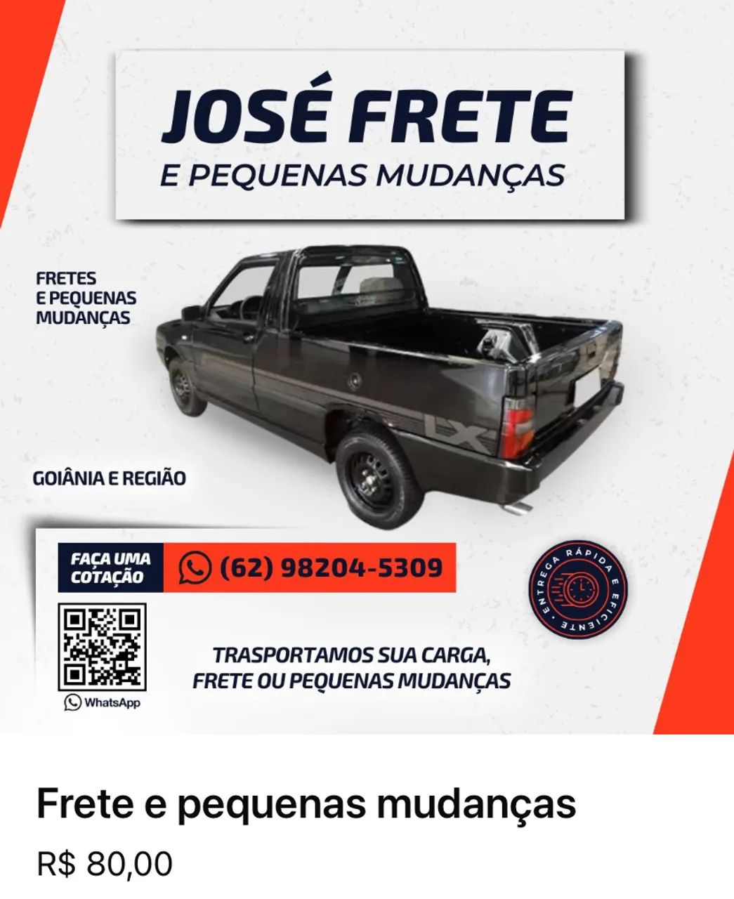 Fretes é pequena mudança 