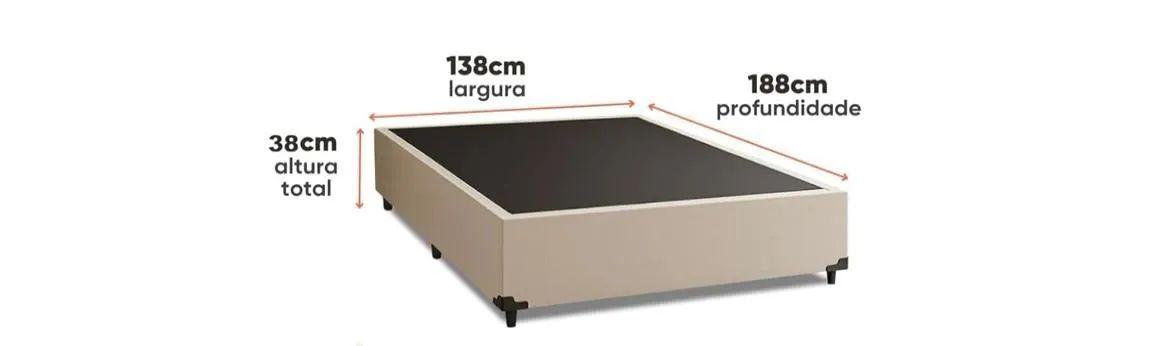 BASE BOX CASAL PADRÃO  ENTREGO