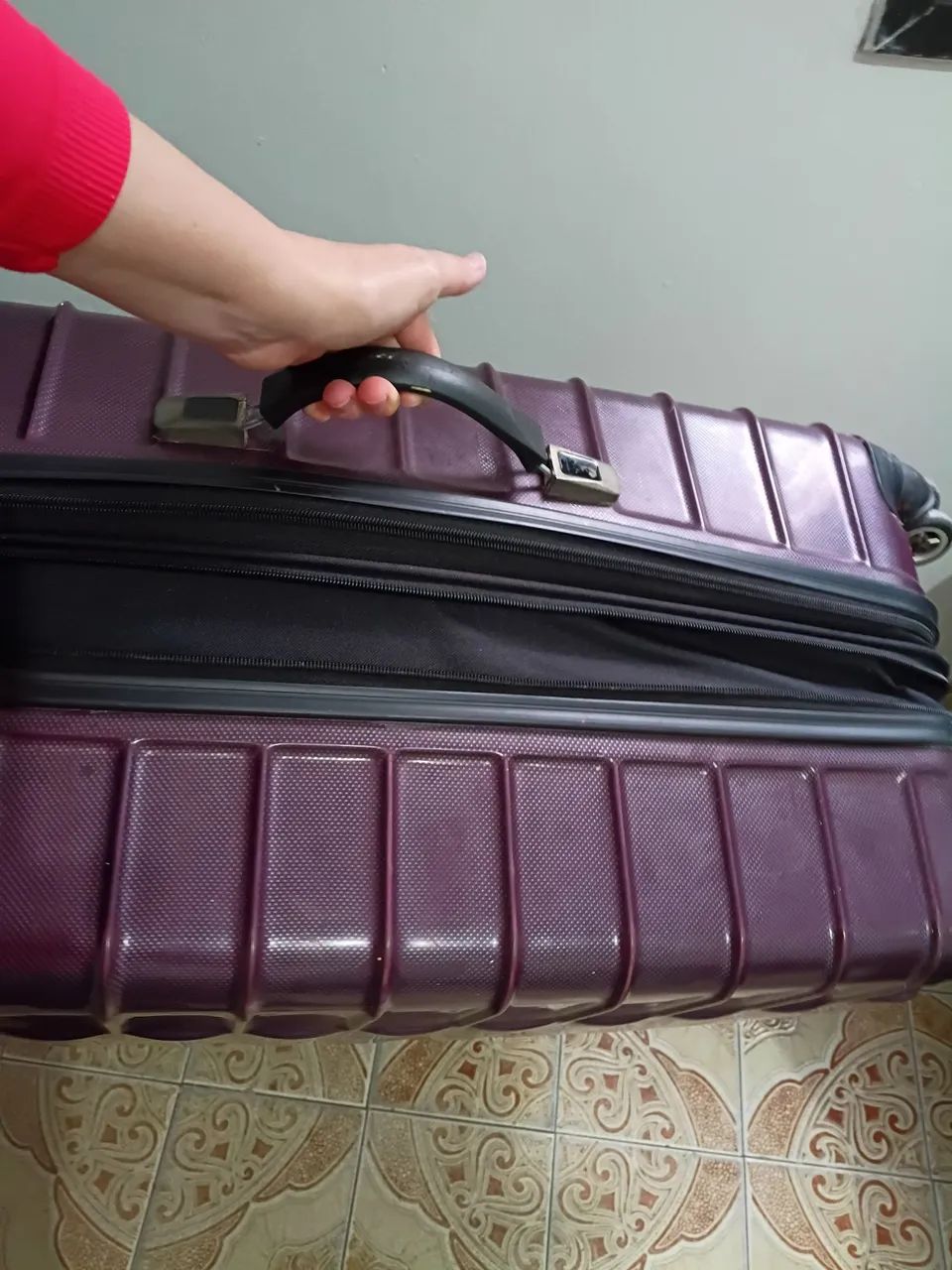 Mala de viagem gigante Le Postiche ROXA - Foto 4