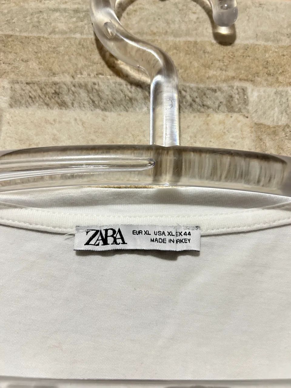 Camisa básica branca Zara man XL - Foto 5
