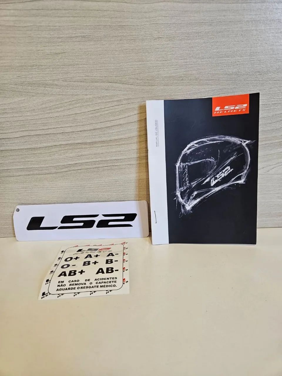 LS2 HELMETS Original apenas manual e adesivo
