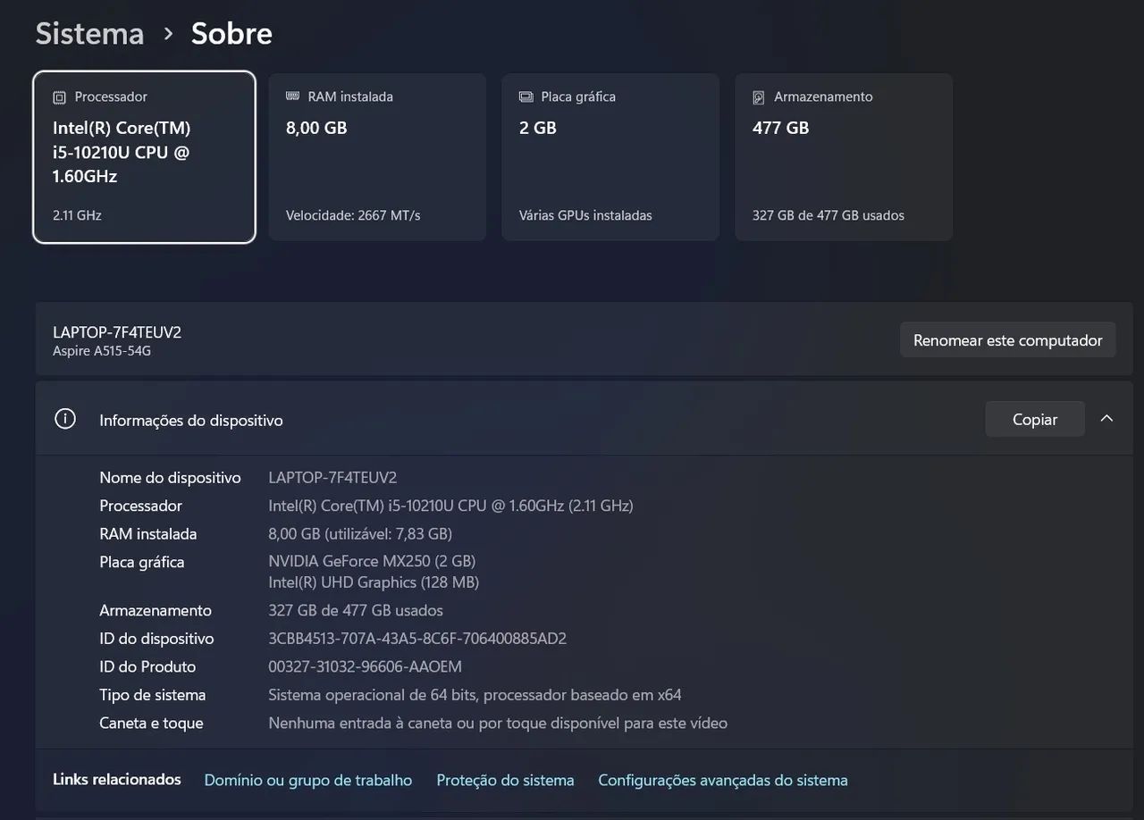 NOTEBOOK ACER A515 - Foto 3