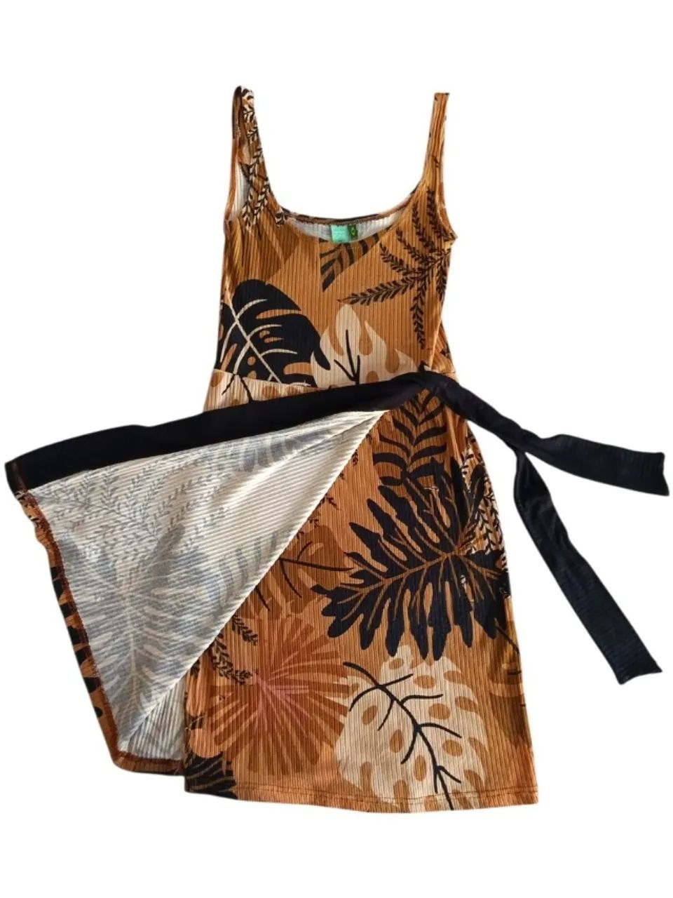 Vestido midi FARM estampado P (USADO/PERFEITAMENTE CONSERVADO) - Foto 4