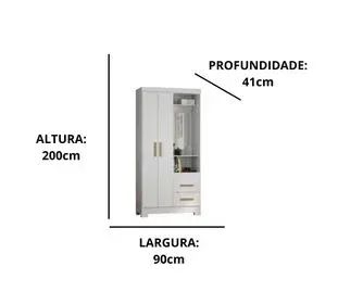 Guarda Roupa 2 Portas 2 Gavetas - Oferta! - Foto 5