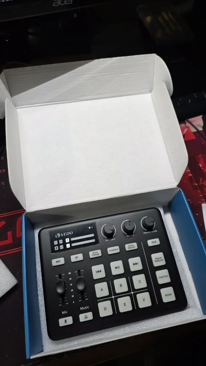 Placa de Som Interface De Áudio Vedo Vd-g1 para Livestream e PC - Foto 3