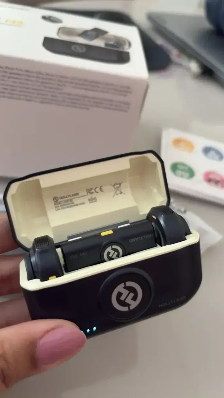 配信機器・PA機器・レコーディング機器 Hollyland LARK M2 type-c Hollyland Lark M2 USB-C Microfone de Lapela Sem Fio - Campvideo
