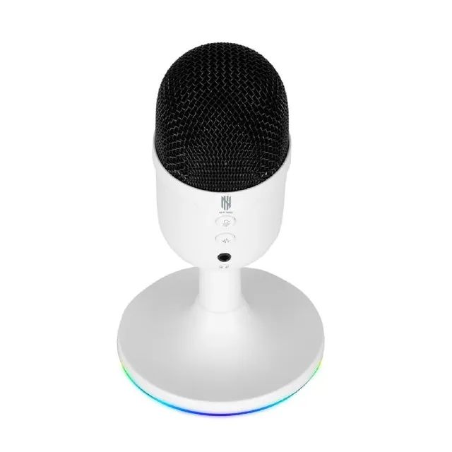 Microfone Gamer New Hero Vox RGB USB - Branco - Foto 2