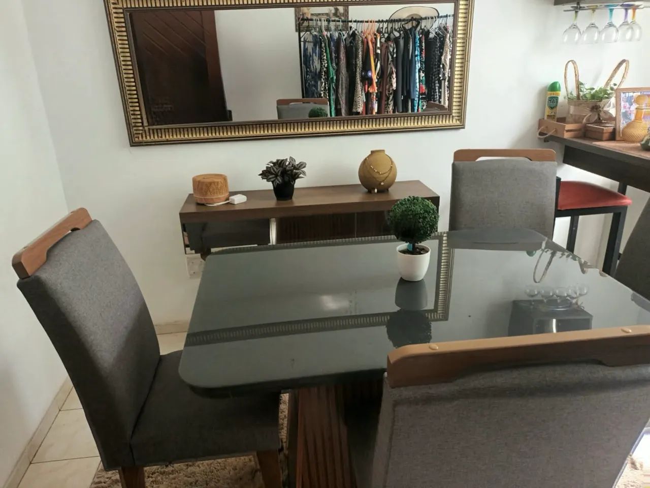 KIT  sala de jantar - 7 itens