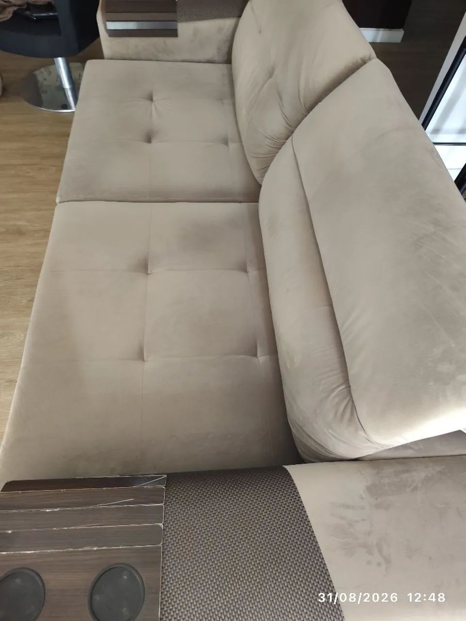 Sofa suede 3 lugares - Foto 5