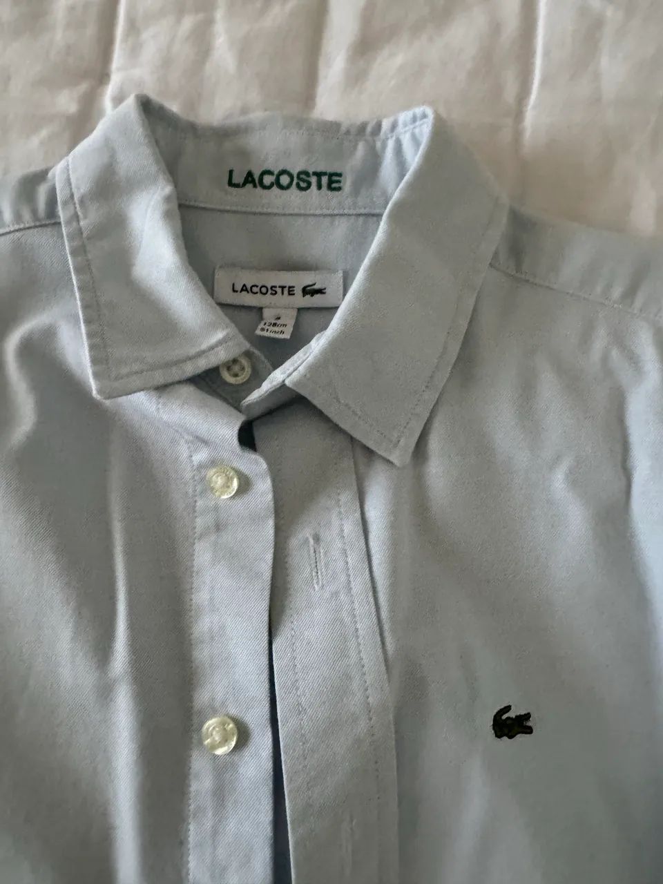 Camisa infantil Lacoste
