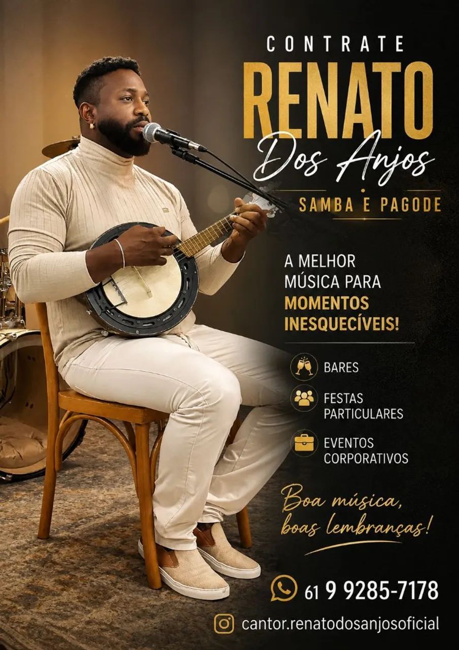 Banda, grupo de pagode, cantor de samba / contrate / aniversários /confra/ casamentos.