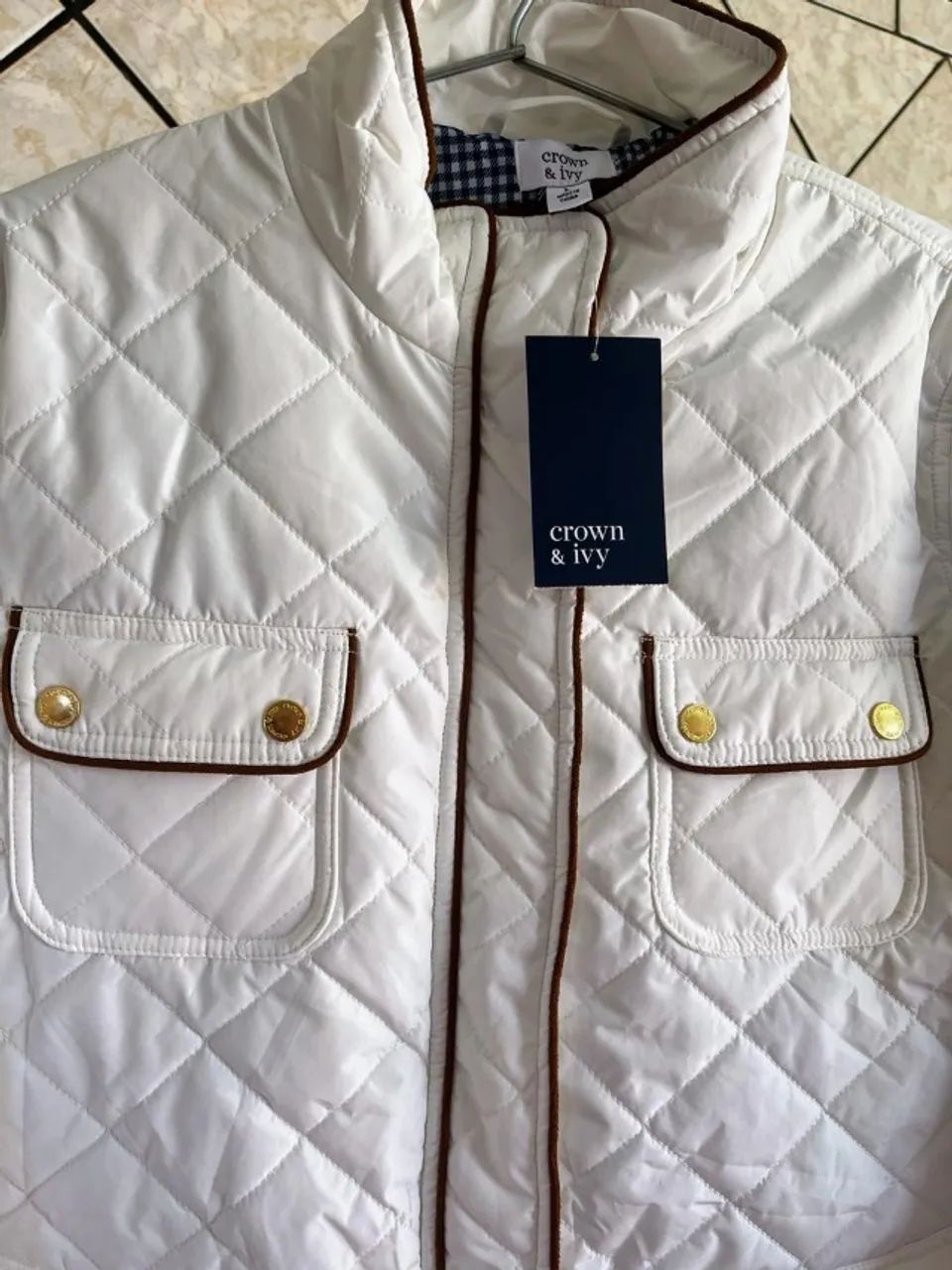Jaqueta Matelassê Off-White Crown & Ivy - Foto 4