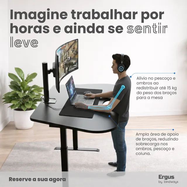 Mesa ergonômica profissional digital - Foto 3