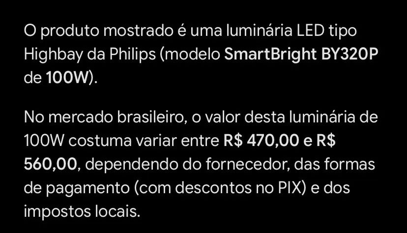 Refletor led highbay Philips 100w - Foto 5