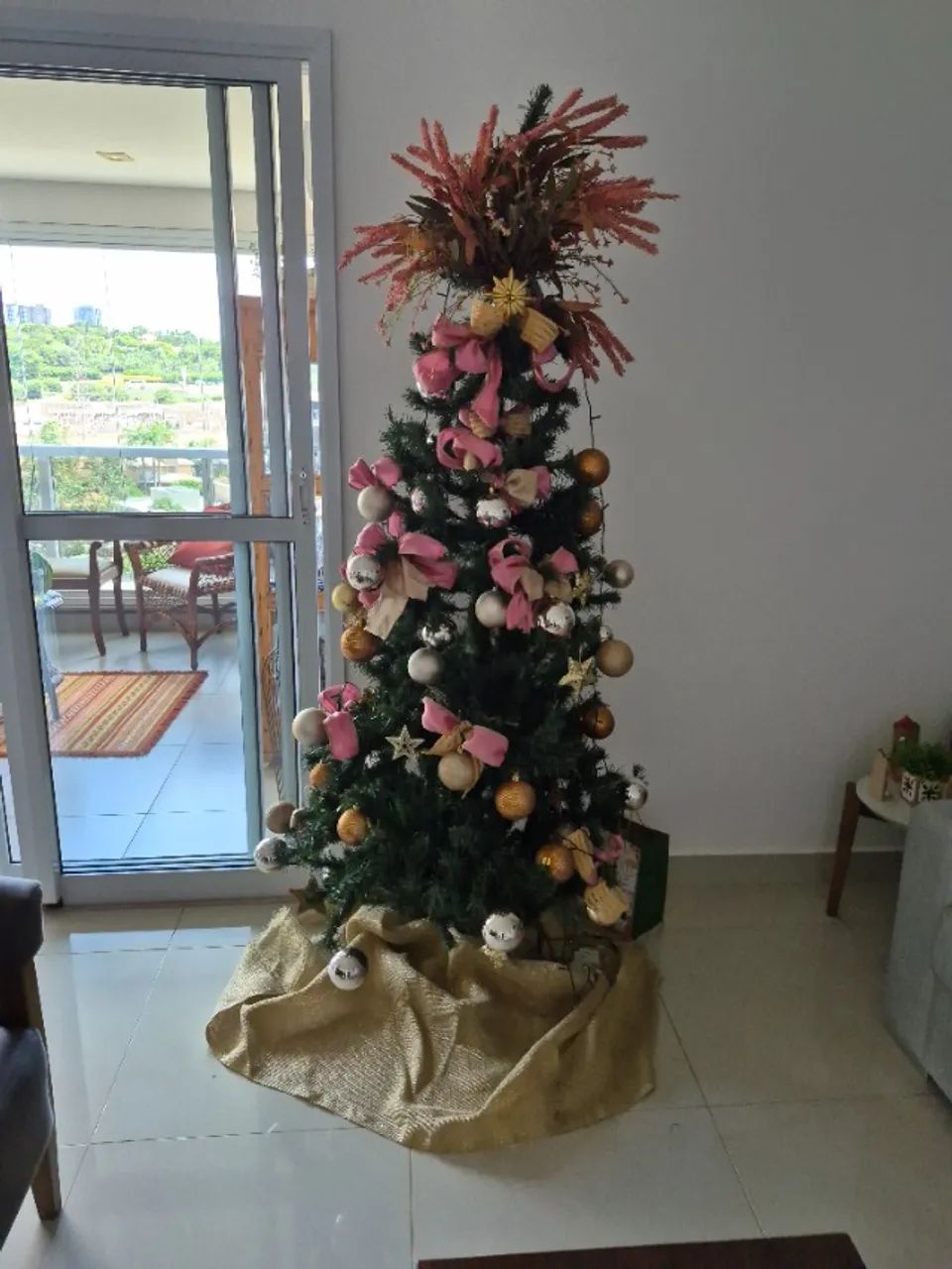 Árvore de Natal decorada 