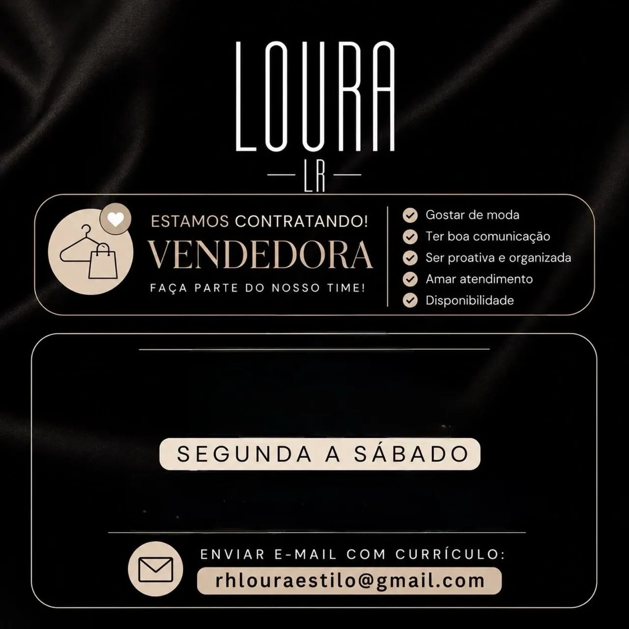 Vendedora Moda Feminina