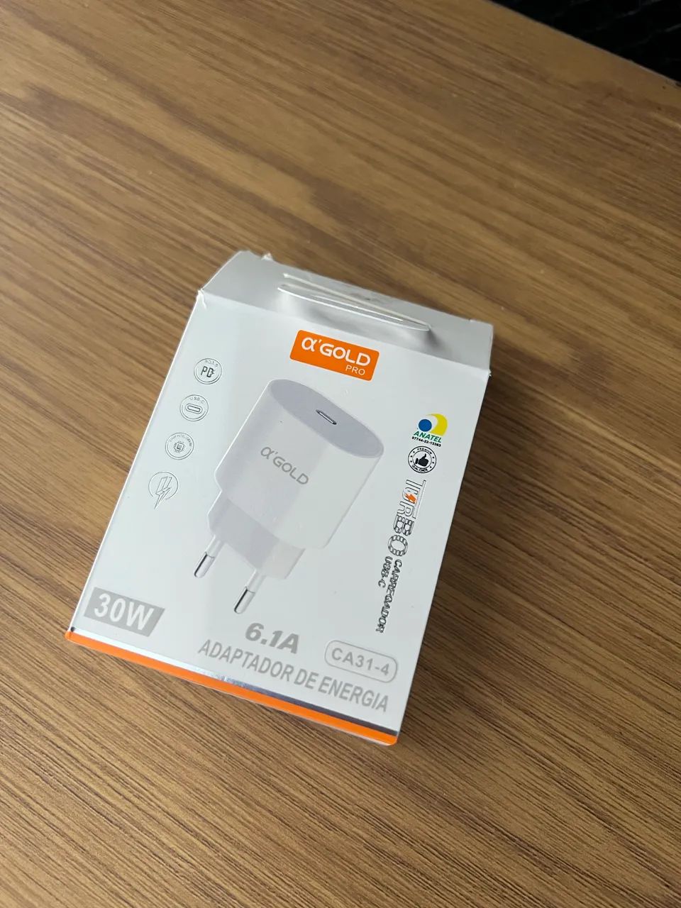 Adaptador de corrente USB-C de 20 W Fonte IPhone original - Foto 3