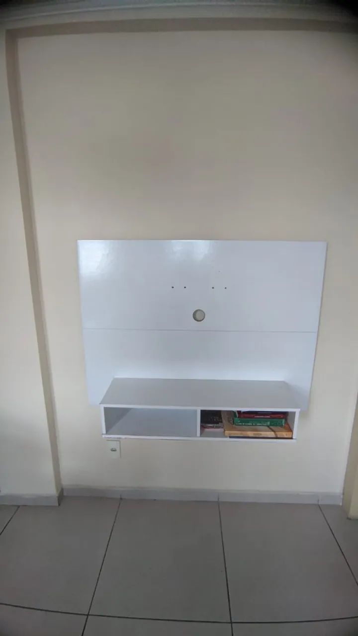 Painel para TV Branco com Nicho - LEVE HOJE