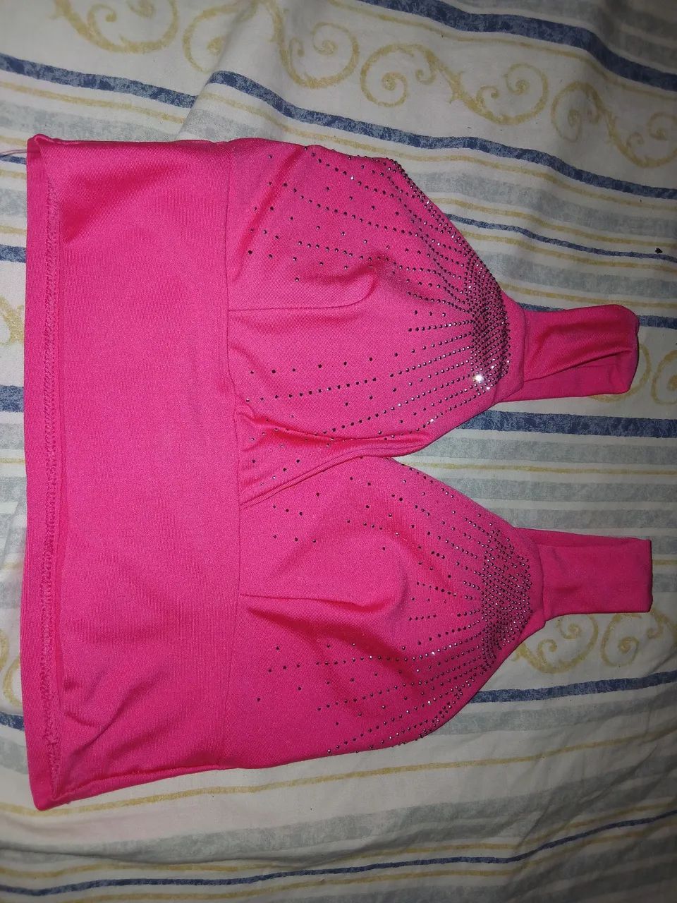 Cropped rosa de strass 23 reais  - Foto 3
