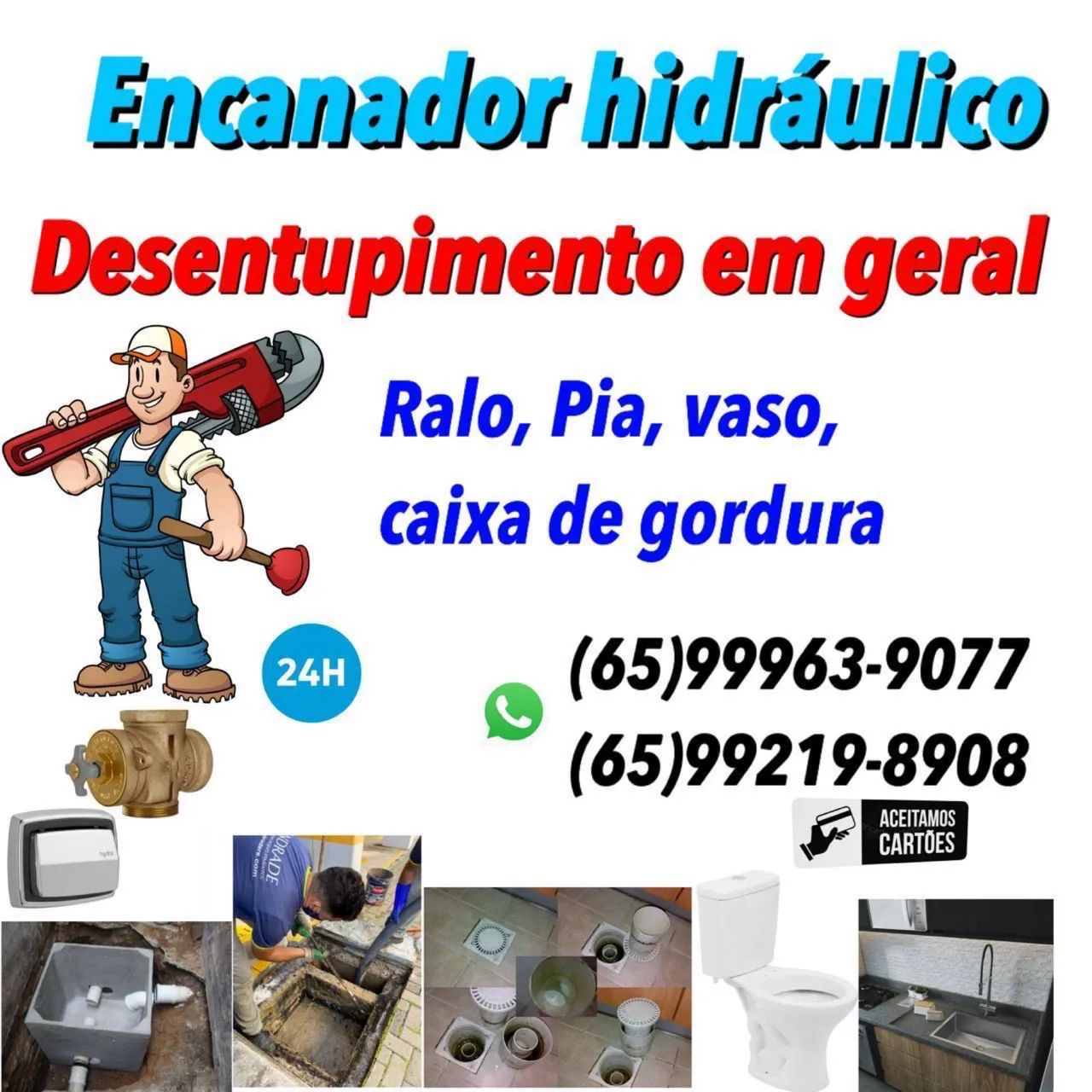 Encanador hidráulico e desentupimento 