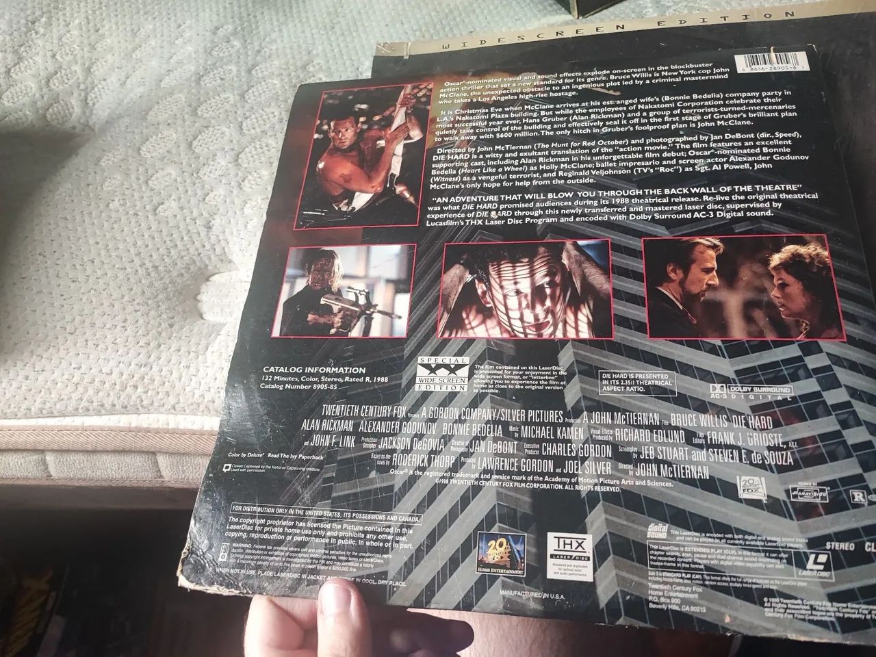 Laser disc Die hard Bruce Willis  - Foto 3